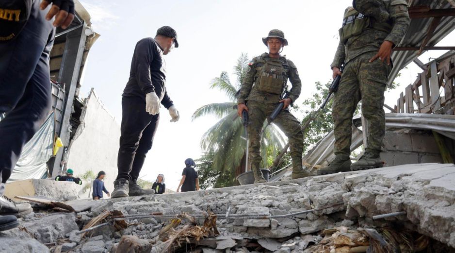 El pasado 8 de junio, un terremoto de magnitud 7.8 azotó Mindanao,  Filipinas, dejando cerca de un centenar de fallecidos, un millar de heridos y cerca de 100 mil personas desplazadas. EFE / ARCHIVO