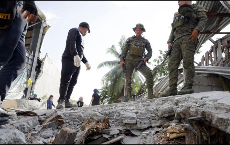 El pasado 8 de junio, un terremoto de magnitud 7.8 azotó Mindanao,  Filipinas, dejando cerca de un centenar de fallecidos, un millar de heridos y cerca de 100 mil personas desplazadas. EFE / ARCHIVO