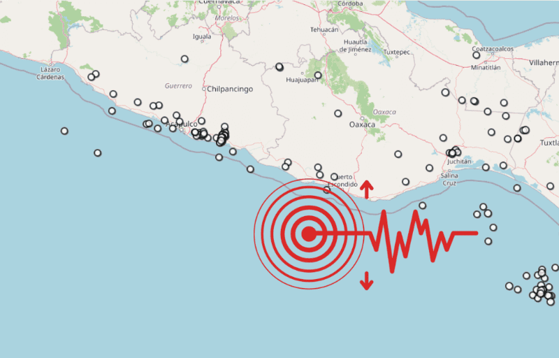 &nbsp;Sismo en Oaxaca. ESPECIAL / SSN