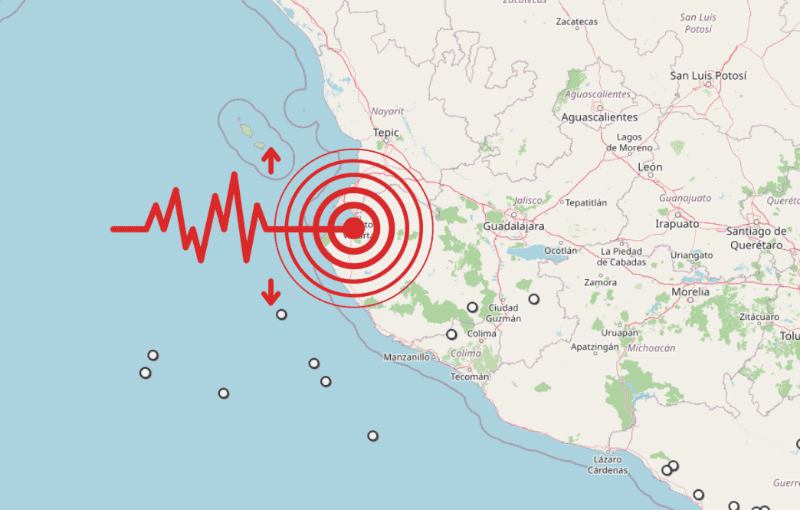 &nbsp;Sismo en Jalisco. ESPECIAL / SSN