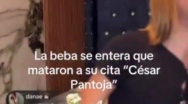 La Beba en un "en vivo" en TikTok durante el cual se enteró del fallecimiento de César Gastélum. ESPECIAL
