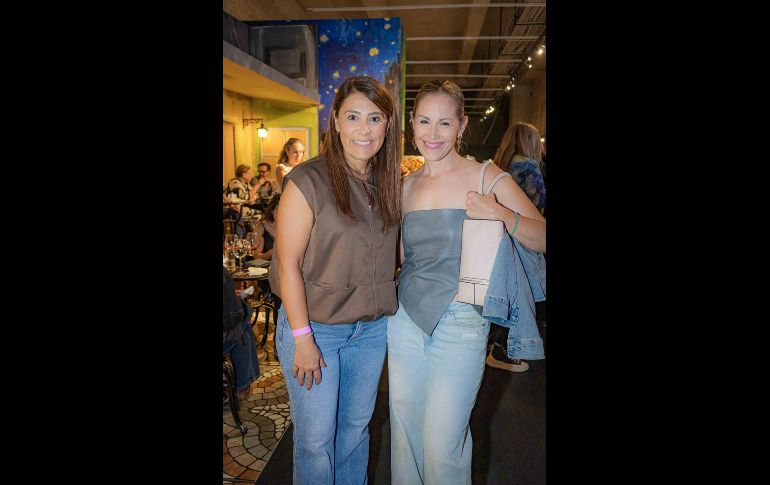 Adriana Villa y Begoña Paulin. GENTE BIEN JALISCO / Experiencia multisensorial Van Gogh Universe