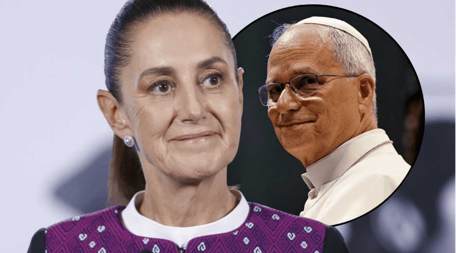 Sheinbaum aprovechará la reunión con el secretario de Estado del Vaticano para reiterar la invitación al Papa León XIV. EFE/S. Gutiérrez/Vatican Media