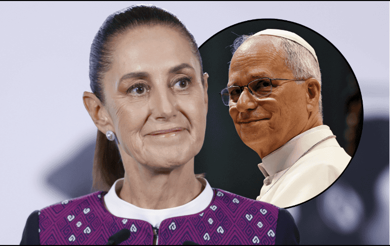 Sheinbaum aprovechará la reunión con el secretario de Estado del Vaticano para reiterar la invitación al Papa León XIV. EFE/S. Gutiérrez/Vatican Media