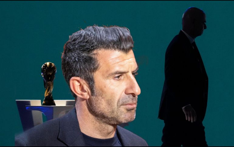 Luis Figo se sumó a las críticas en contra del presidente de la FIFA, Gianni Infantino. AP / ARCHIVO
