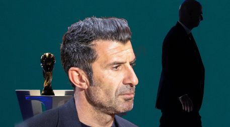 Luis Figo se sumó a las críticas en contra del presidente de la FIFA, Gianni Infantino. AP / ARCHIVO