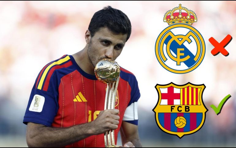 Rodri da el visto bueno al Barcelona para que negocie su fichaje con el Manchester City. EFE / ARCHIVO