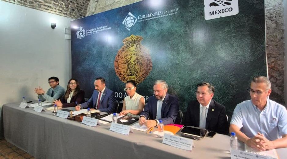 El Colegio de Corredores Públicos del Estado de Jalisco destacó la labor de los fedatarios en favor de las empresas y la inversión en México. EL INFORMADOR.