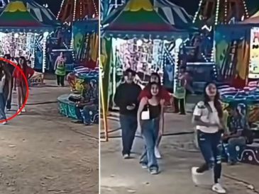 La joven pateó al poni en la cabeza y siguió caminando como si nada. CAPTURA DE VIDEO