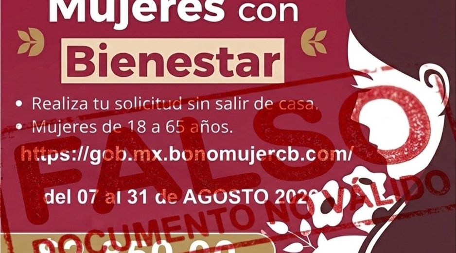 Imagen fraudulenta que circula por redes sociales. ESPECIAL