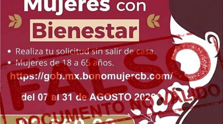 Imagen fraudulenta que circula por redes sociales. ESPECIAL