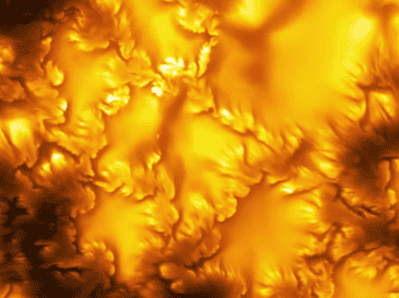 Los investigadores observaron ondulaciones de inestabilidad en la superficie del sol causadas por fragmentos de plasma magnetizado que se desplazaban unos junto a otros a distintas velocidades. Observatorio Solar Nacional de la Fundación Nacional de Ciencias vía AP