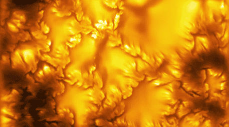 Los investigadores observaron ondulaciones de inestabilidad en la superficie del sol causadas por fragmentos de plasma magnetizado que se desplazaban unos junto a otros a distintas velocidades. Observatorio Solar Nacional de la Fundación Nacional de Ciencias vía AP