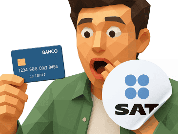 Esto no significa que el SAT vaya a sancionarte por utilizar tu tarjeta o que cada depósito sea considerado automáticamente un ingreso. ESPECIAL/Canva