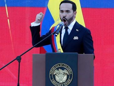 De la Espriella venció en el balotaje a Iván Cepeda, aliado político de Petro, por un estrecho margen y en medio de un ambiente polarizado. EFE/E. Guzmán