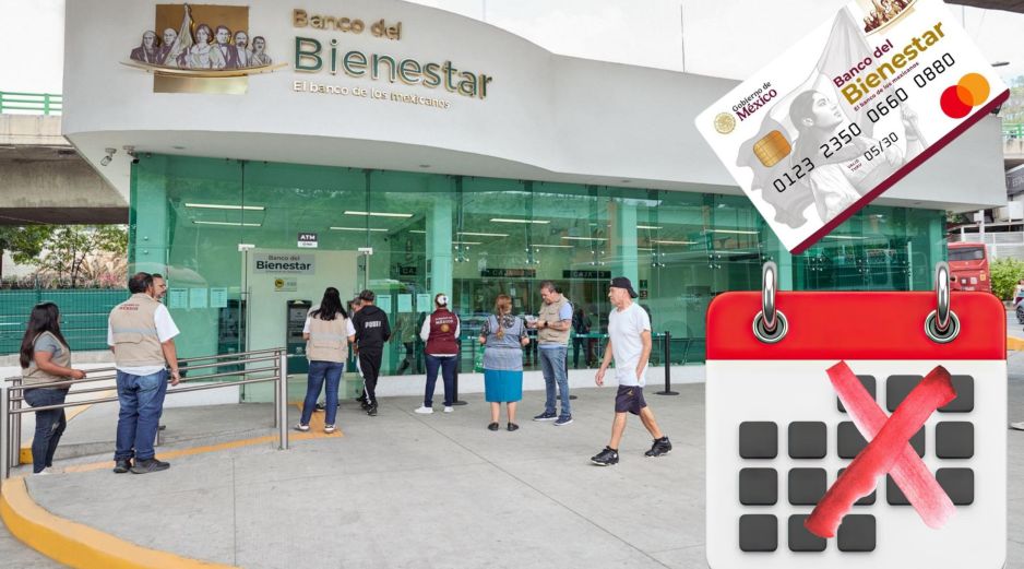 Normalmente, durante los meses de pago, los depósitos se realizan todos los días, aunque en esta ocasión habrá un día de pausa. ESPECIAL / Banco del Bienestar y CANVA
