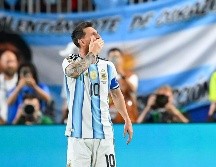 Lionel Messi lloró en el campo de juego tras anotarle a Argelia en su primer partido del Mundial 2026 y posteriormente explicó a la prensa que atravesaba días complicados. IMAGO7/A. Hancock