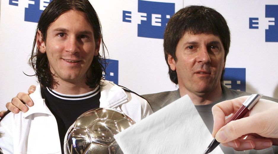 Esta es la historia detrás de la servilleta que puso a Messi en el Barcelona. EFE / ARCHIVO