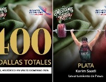 Con la victoria de Karim Saadi y otros deportistas mexicanos parte de la delegación, se rompió la marca de 400 medallas totales. ESPECIAL / X: @conadeoficial