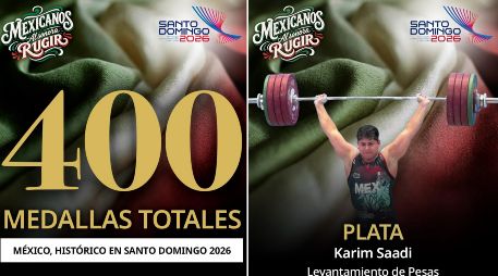 Con la victoria de Karim Saadi y otros deportistas mexicanos parte de la delegación, se rompió la marca de 400 medallas totales. ESPECIAL / X: @conadeoficial