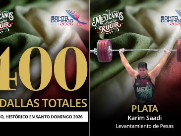 Con la victoria de Karim Saadi y otros deportistas mexicanos parte de la delegación, se rompió la marca de 400 medallas totales. ESPECIAL / X: @conadeoficial