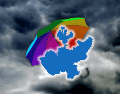 El pronóstico técnico indica que los acumulados de lluvia podrían oscilar entre los 50 y 75 milímetros en un lapso de 24 horas. ESPECIAL / CANVA