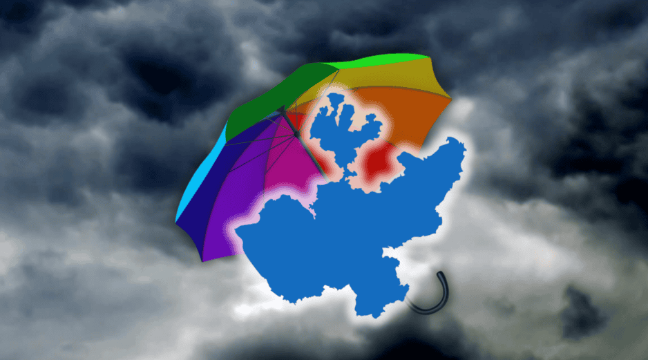 El pronóstico técnico indica que los acumulados de lluvia podrían oscilar entre los 50 y 75 milímetros en un lapso de 24 horas. ESPECIAL / CANVA