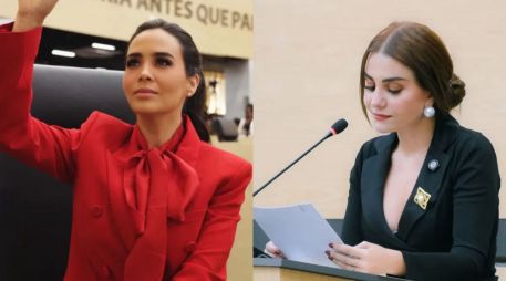 La suspensión de Morena no afecta las funciones legislativas de Salvatori y Palomares, ni su cargo como diputadas en el Congreso de Puebla. ESPECIAL/X