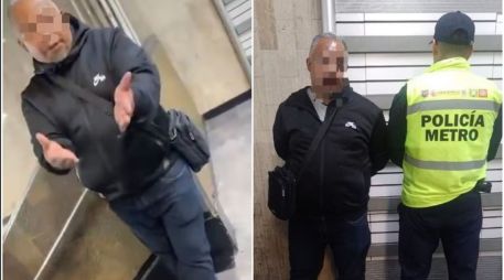 El sujeto se disculpó, pero eso no evitó que fuera detenido ahí mismo, en las instalaciones del Metro. ESPECIAL