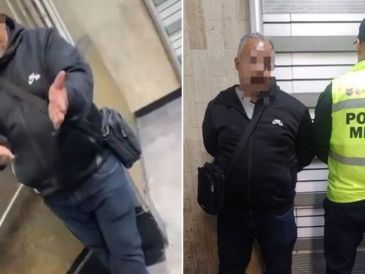 El sujeto se disculpó, pero eso no evitó que fuera detenido ahí mismo, en las instalaciones del Metro. ESPECIAL