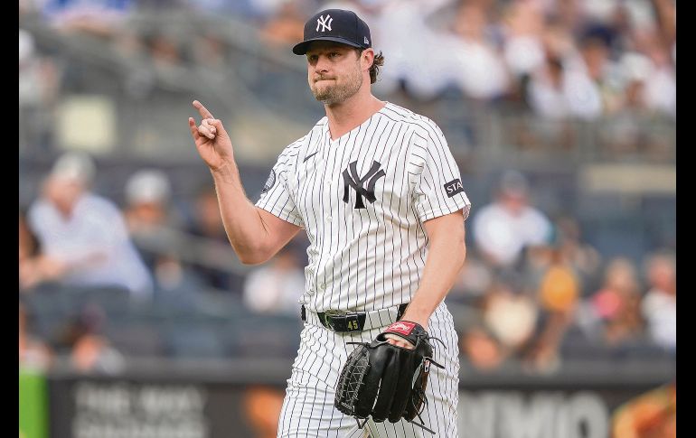 Gerrit Cole ponchó a nueve bateadores en siete entradas para sumar más de mil ponches con Yankees. AP