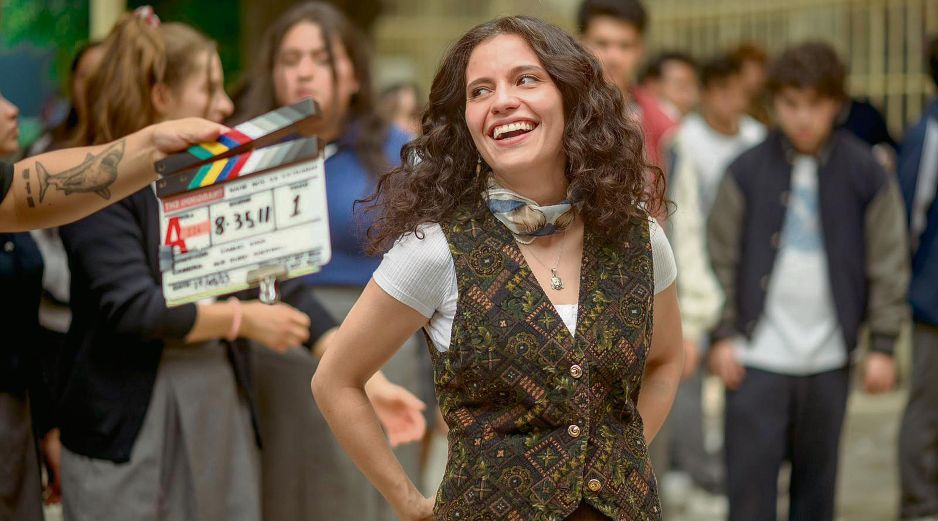 Daniela Luque. La actriz sonríe durante un día de filmación de “Nadie Nos Va a Extrañar”. ESPECIALES