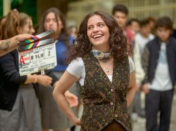 Daniela Luque. La actriz sonríe durante un día de filmación de “Nadie Nos Va a Extrañar”. ESPECIALES