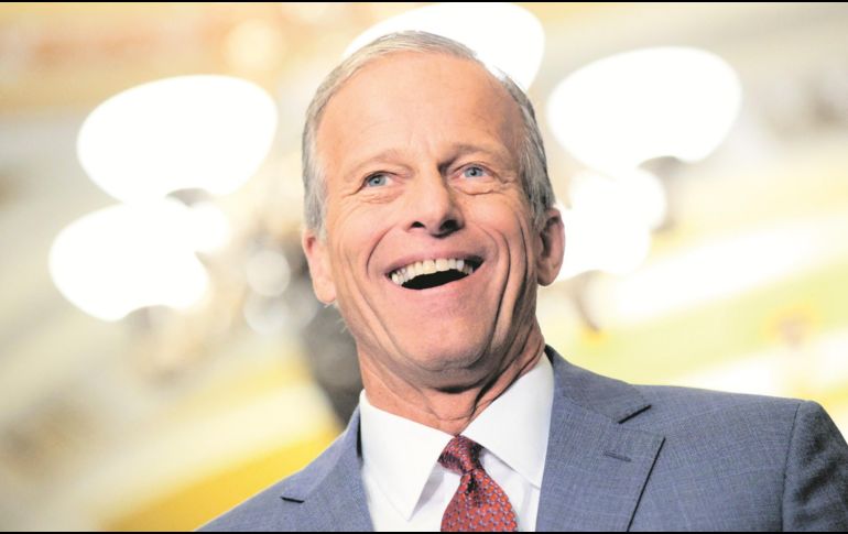 John Thune. El senador abogó para que la Cámara resolviera el tema presupuestal previo al arranque de las campañas electorales en Estados Unidos. AFP/C. Somodevilla