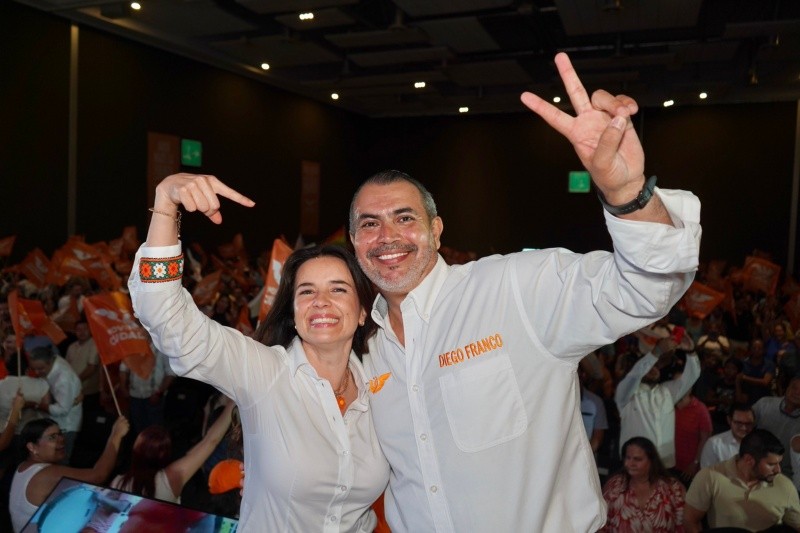 Mirza Flores (izquierda) y Diego Franco (derecha). ESPECIAL / Movimiento Ciudadano&nbsp;