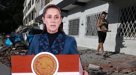 Sheinbaum aseguró que su administración permanece pendiente de la evolución de la emergencia.. AP / Santiago Saldarriaga / EFE / Mario Guzmán