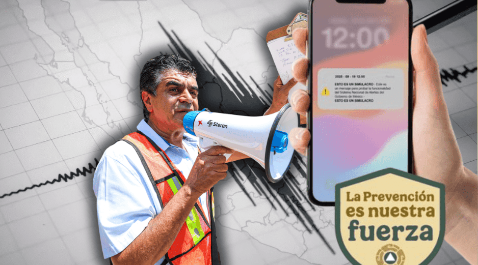 La Coordinación Nacional de Protección Civil anunció los detalles del ejercicio preventivo del 19 de septiembre, incluyendo las entidades donde se activará el SASMEX y las alertas en teléfonos celulares. EL INFORMADOR/ARCHIVO ESPECIAL