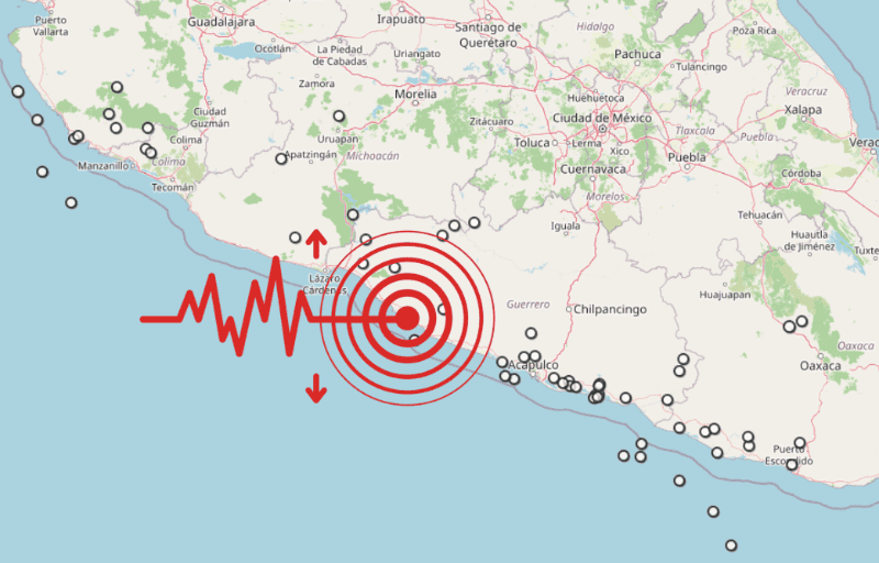 &nbsp;Sismo en Guerrero. ESPECIAL / SSN