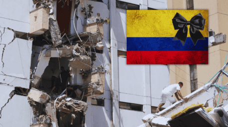 Un terremoto de magnitud 7.4 sacudió el noroeste de Colombia, dejando al menos 47 muertos, decenas de heridos y múltiples edificios colapsados. EFE / E. Guzmán