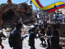 Un terremoto de magnitud 7.4 con epicentro en el noroeste de Colombia dejó el lunes al menos 69 muertos, varios heridos y personas atrapadas en edificios que colapsaron. EFE / E. Guzmán