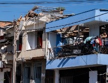 Fotografía que muestra viviendas afectadas luego de un terremoto de magnitud 7.4 este lunes en Pereira, Colombia. EFE/L. Castañeda