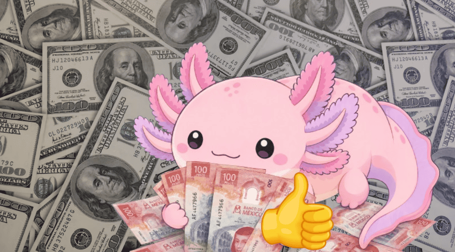 El peso mexicano mantiene una ganancia de 0.67 % con respecto a los últimos siete días, según datos de la plataforma Investing. ESPECIAL/ Unsplash/Canva