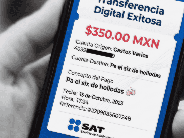 El SAT puede analizar información relacionada con los movimientos financieros de los contribuyentes. ESPECIAL/ChatGPT