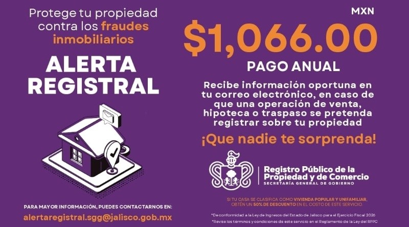 Información sobre Alerta Registral. / ESPECIAL&nbsp;