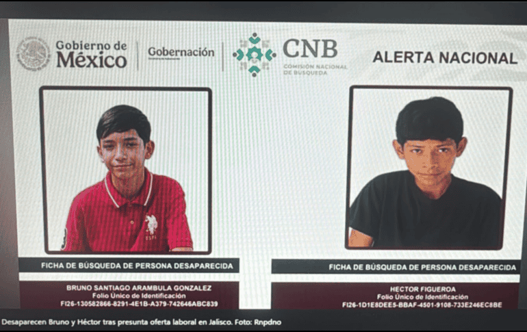 Los familiares de los jóvenes señalaron que recibieron un mensaje de WhatsApp en el que aseguraban que “están bien y se estaban despidiendo” cuando desaparecieron. GUERREROS BUSCADORES DE JALISCO