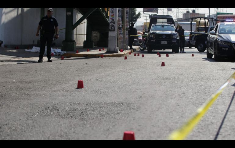 La zona donde se cometió el crimen quedó bajo resguardo de las autoridades de seguridad. SUN/ARCHIVO