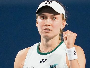 La kazaja vino de atrás para encontrarse en la siguiente ronda con Coco Gauff. AFP