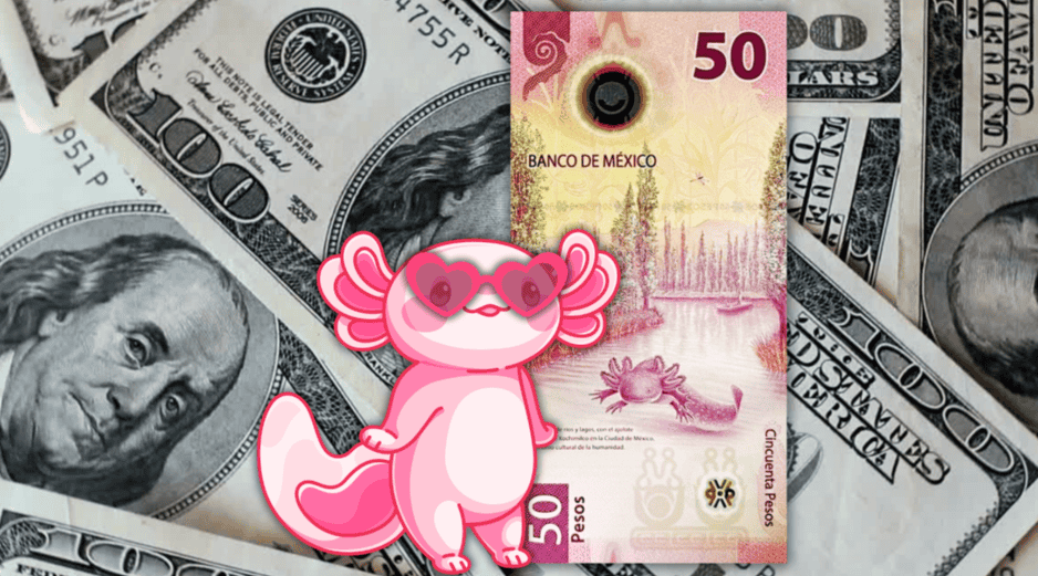 El tipo de cambio se acerca peligrosamente al anhelado piso de los 16 pesos. ESPECIAL / CANVA