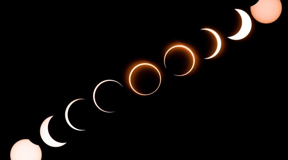 Dependiendo de la posición y la distancia de los astros, existen diferentes tipos de eclipses. AFP / ARCHIVO
