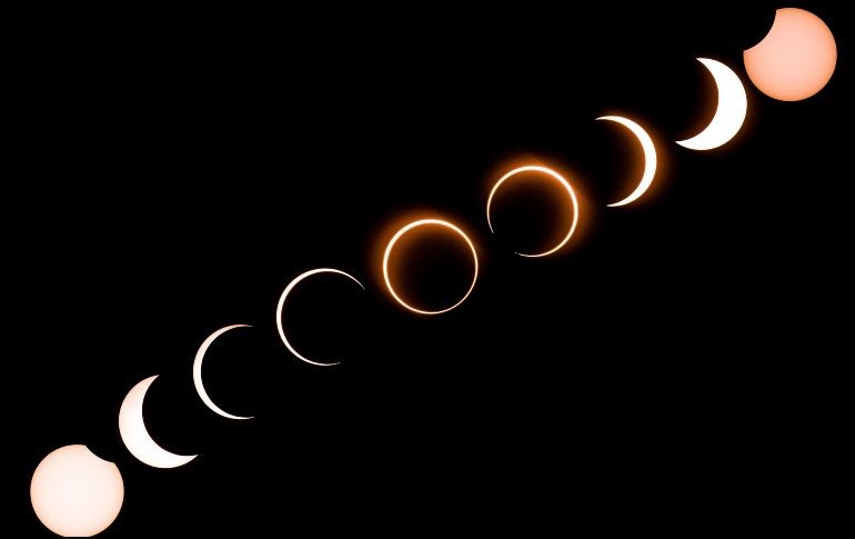 Dependiendo de la posición y la distancia de los astros, existen diferentes tipos de eclipses. AFP / ARCHIVO
